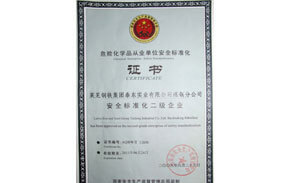 ?；钒踩珮?biāo)準(zhǔn)化證書